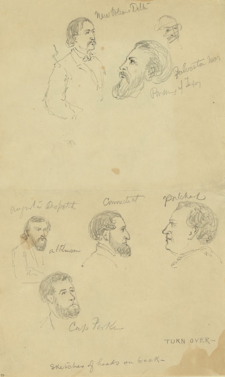 Seven bust portraits 1860 1865