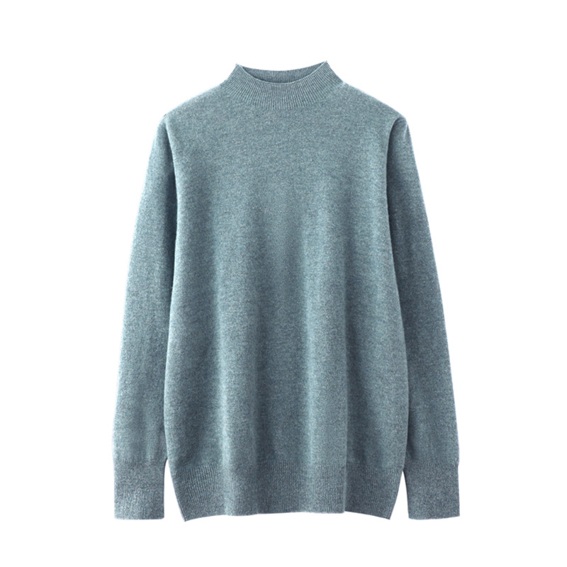 Men's knit sweater made of 100% wool, loose fit