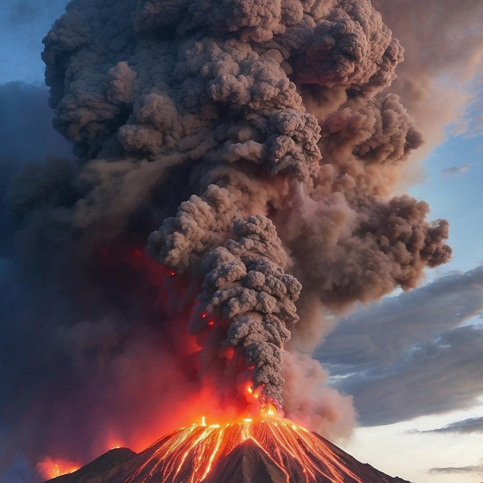 Download Volcano Eruption With Lava Flow Full HD iPhone