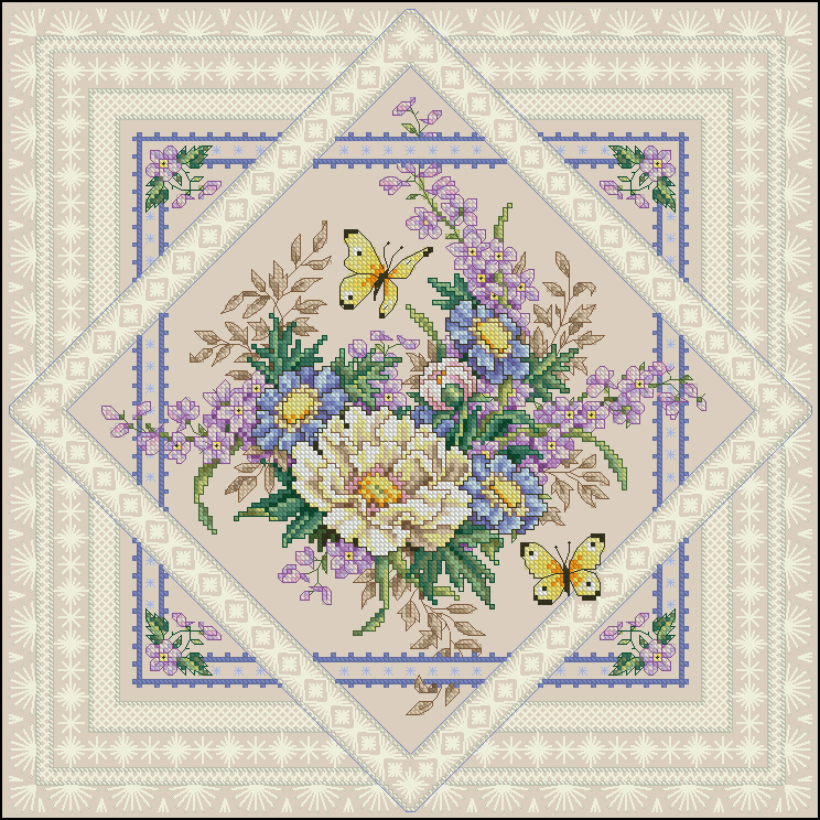 DIM35105 Flowers And Lace