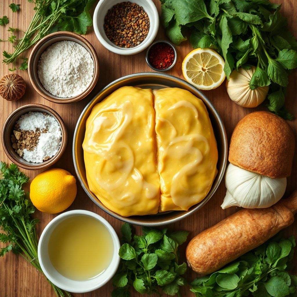 Ingredients for Easy Lemon Rolls Recipe with Zesty Lemon Icing (Quick, Homemade & Bright)