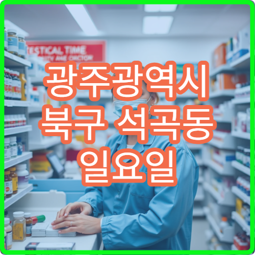 광주광역시 북구 석곡동 일요일 문 여는 약국 비타민 판매