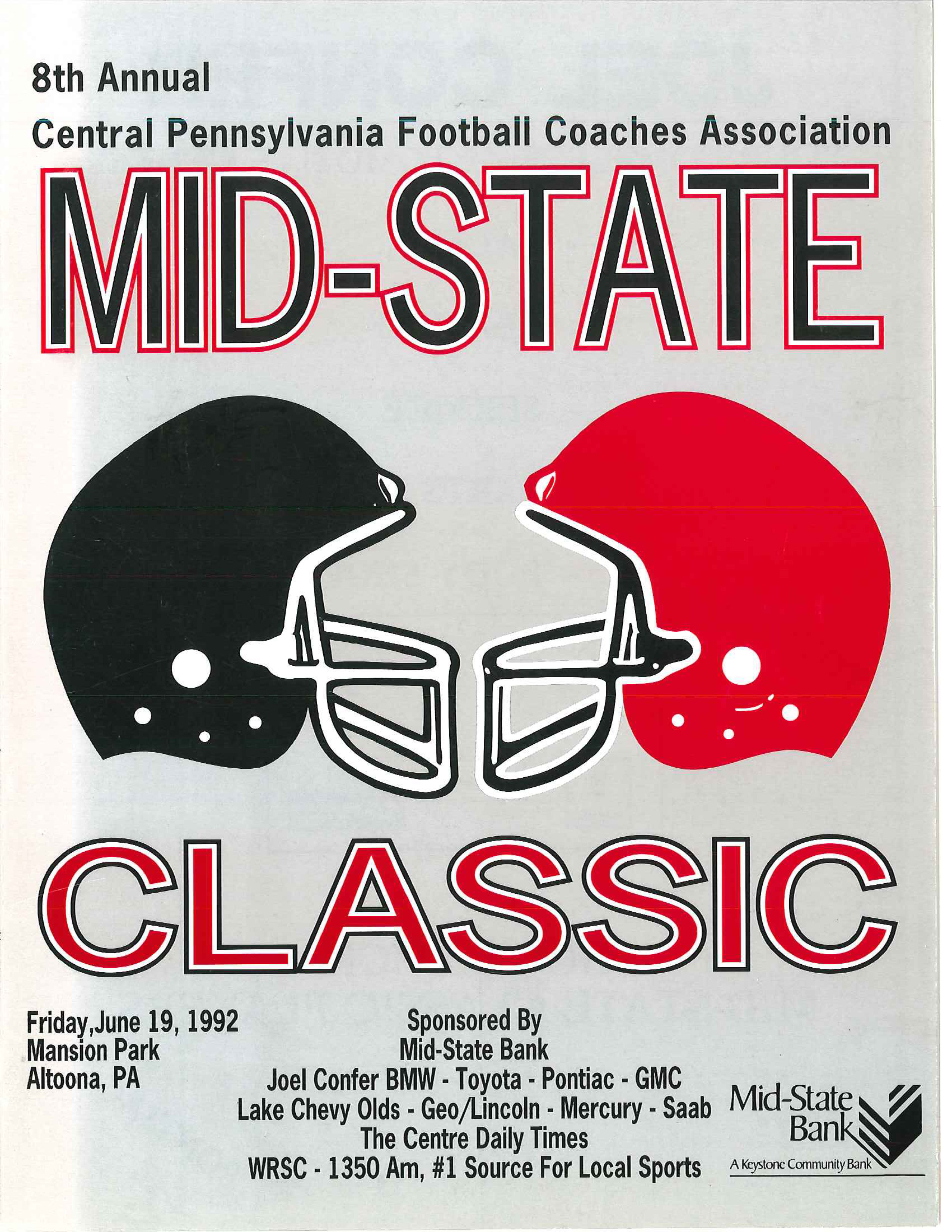 1992 Game Program