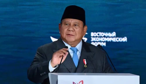 Presiden Prabowo Subianto dalam sebuah kegiatan partai.
