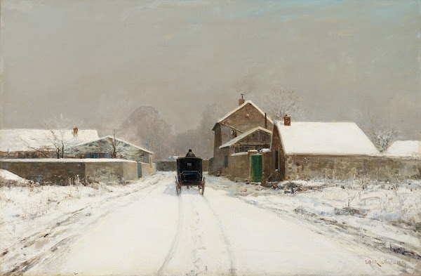 LAvenue de Neuilly on a Winter Day 1874