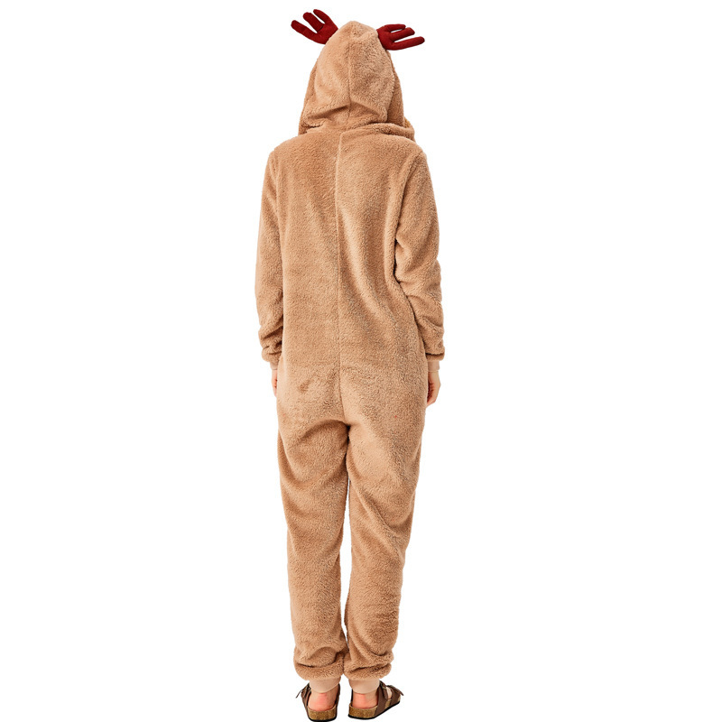Reindeer pajama set for women, loose fit