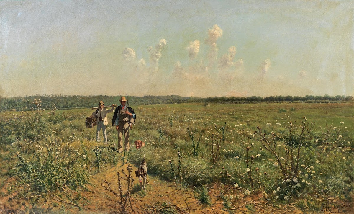 Quail Hunting with Pointing Dogs 1882