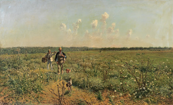 Quail Hunting with Pointing Dogs 1882