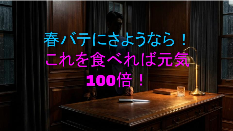 春バテにさようなら！これを食べれば元気100倍！