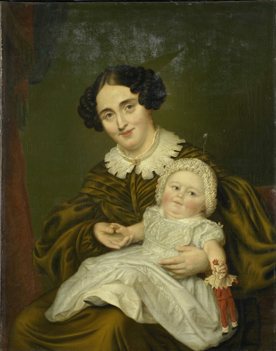 Mrs Carp and her young Son 1830   1850