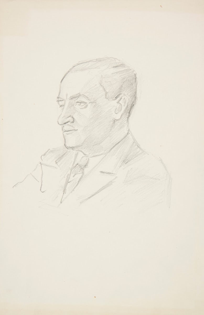 Studium portretowe mężczyzny 1944