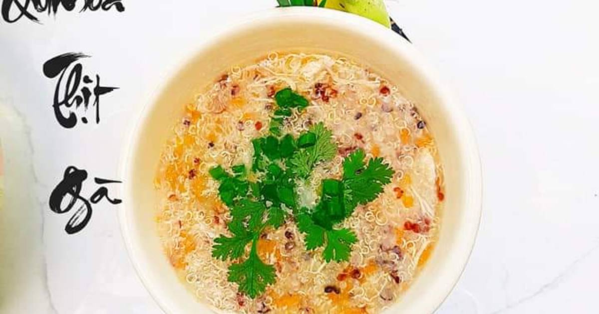 Soup quinoa thịt gà