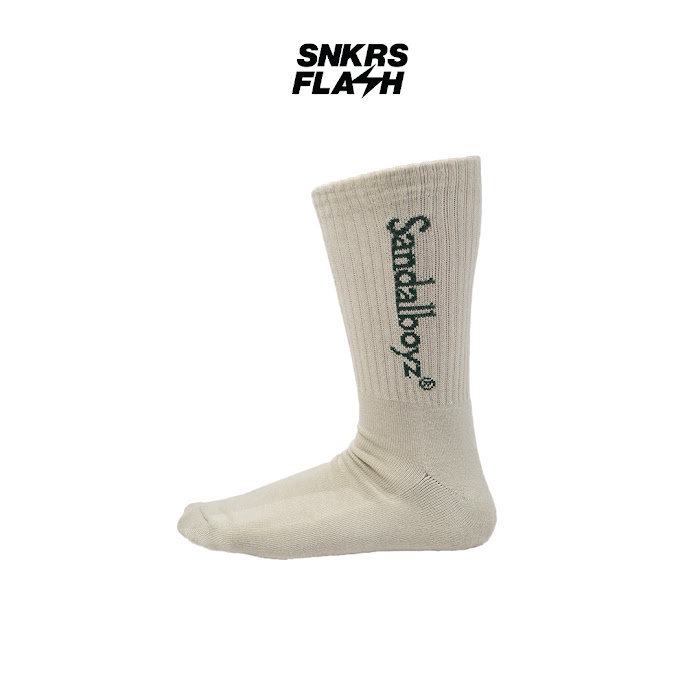 SANDALBOYZ SOCKS HORIZONTAL LOGO OLIVE GREEN - 21SRSKSFG - Size NO SIZE