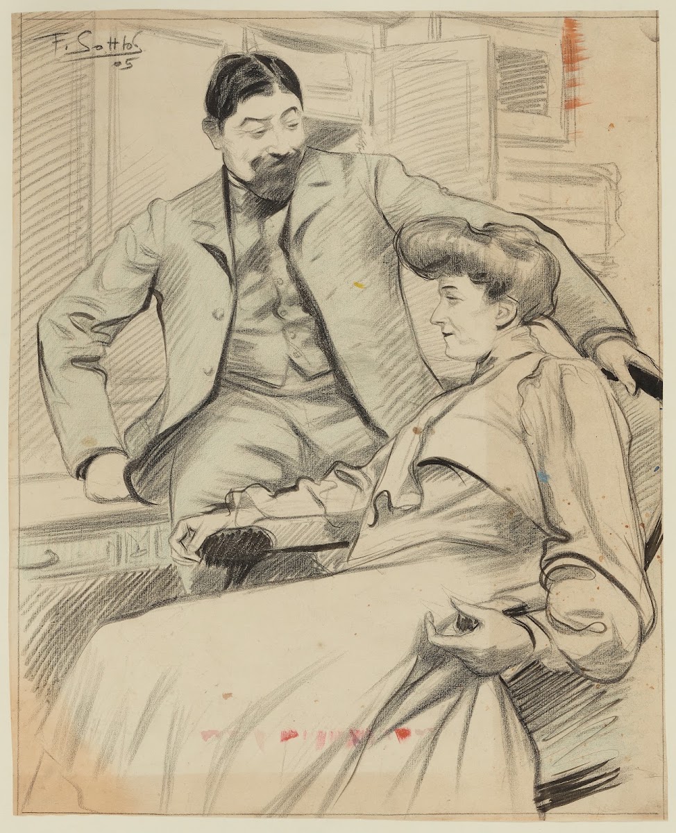Couple dans un intérieur 1905
