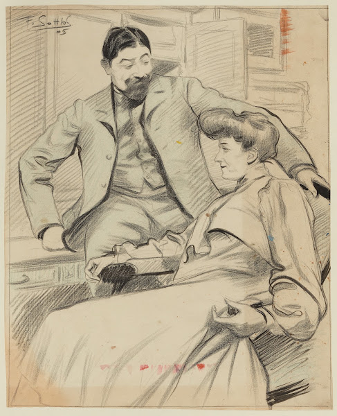 Couple dans un intérieur 1905