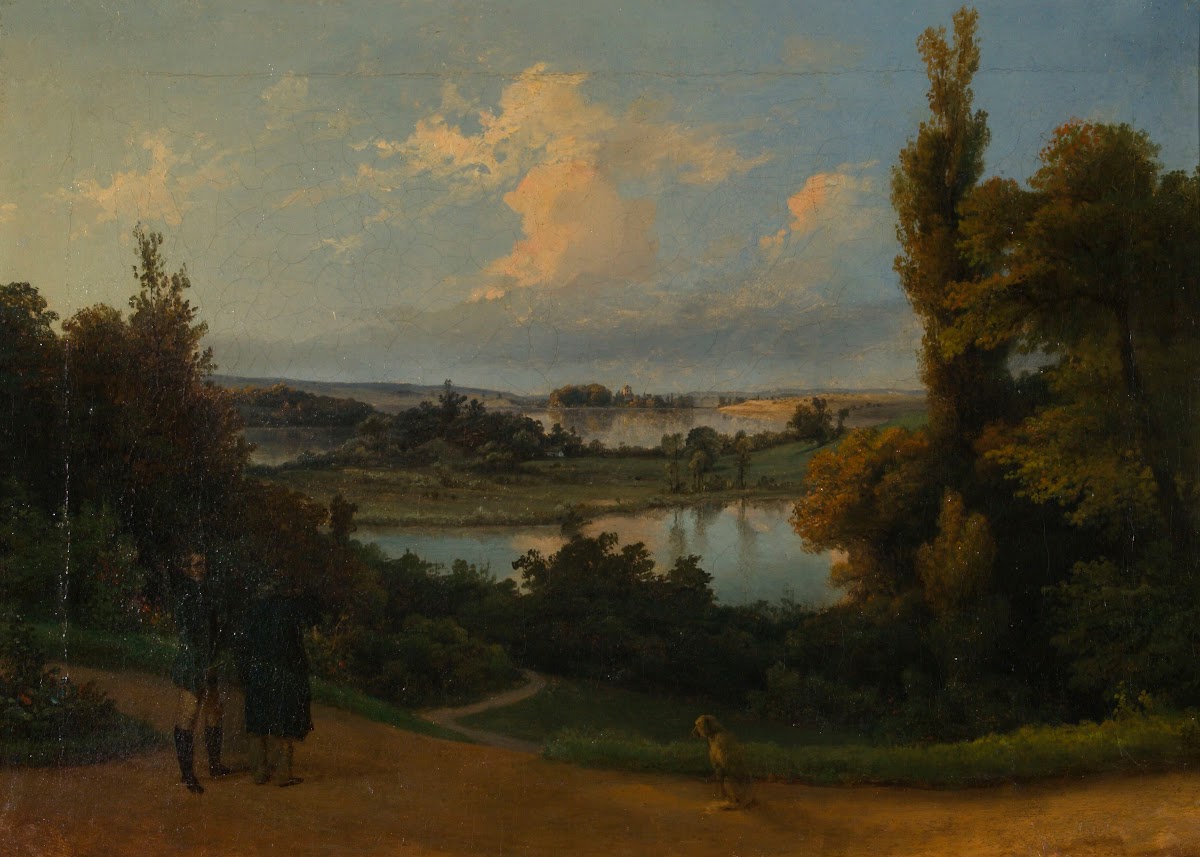 View of the Veisiejai lake from the terrace of the Justinavas park 1851   1852