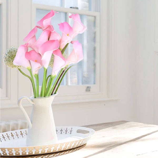1 pc 34 cm Bunga Lily Kuntum