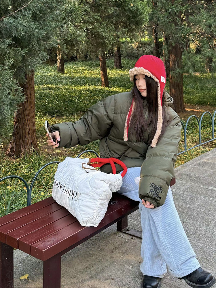 Women's Down Jacket, White Duck Down Filling, Korean Style