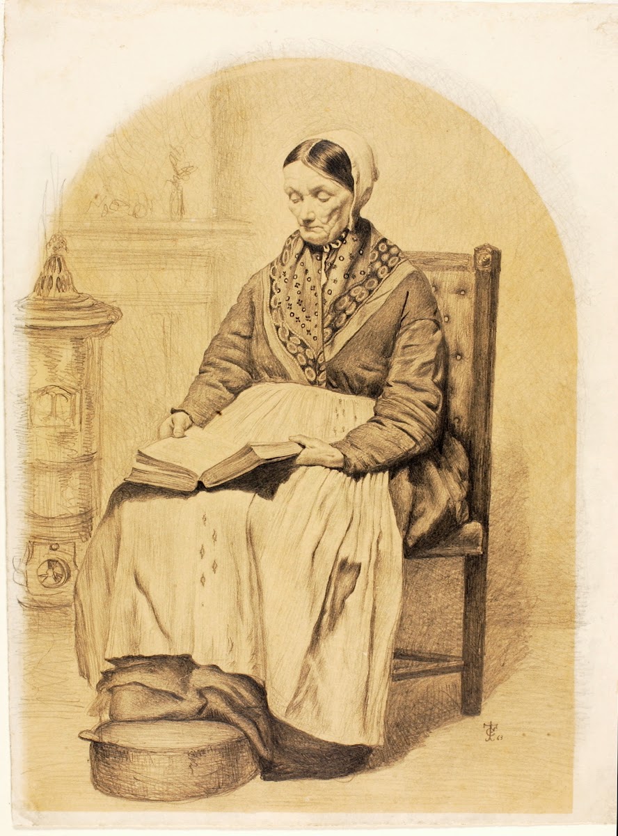 Woman Seated Reading 1863