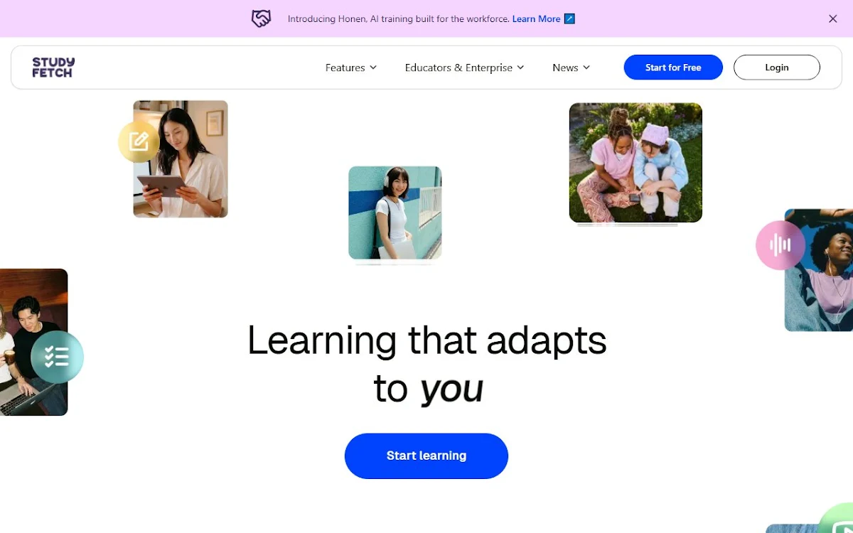 Captura de Study Fetch