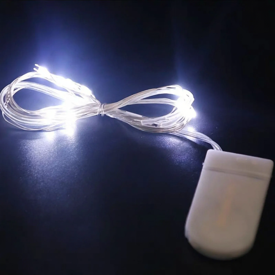 LED copper wire string light with battery box