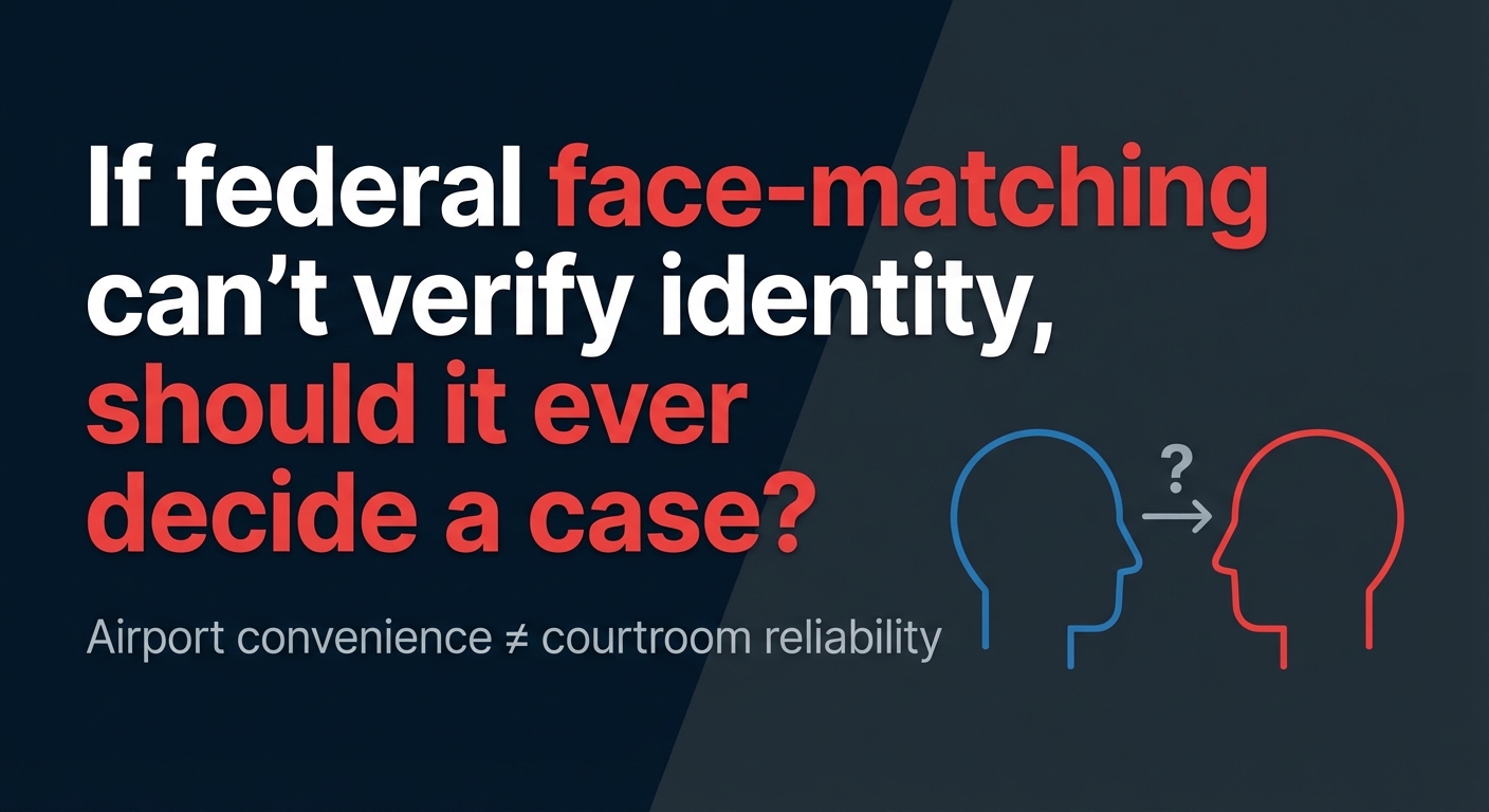 Federal Face Matching Can't Verify Identity. So Why Are We Trusting It?