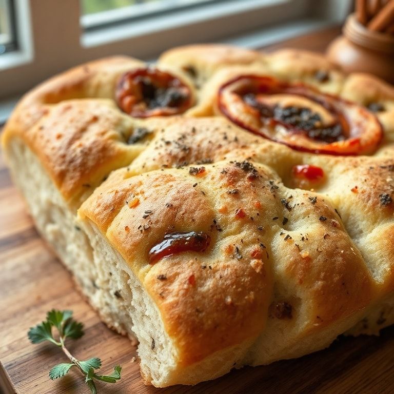 Homemade Cinnamon Swirl Focaccia Bread Recipe: Easy, Breakfast‑Friendly Sweet Bread finished