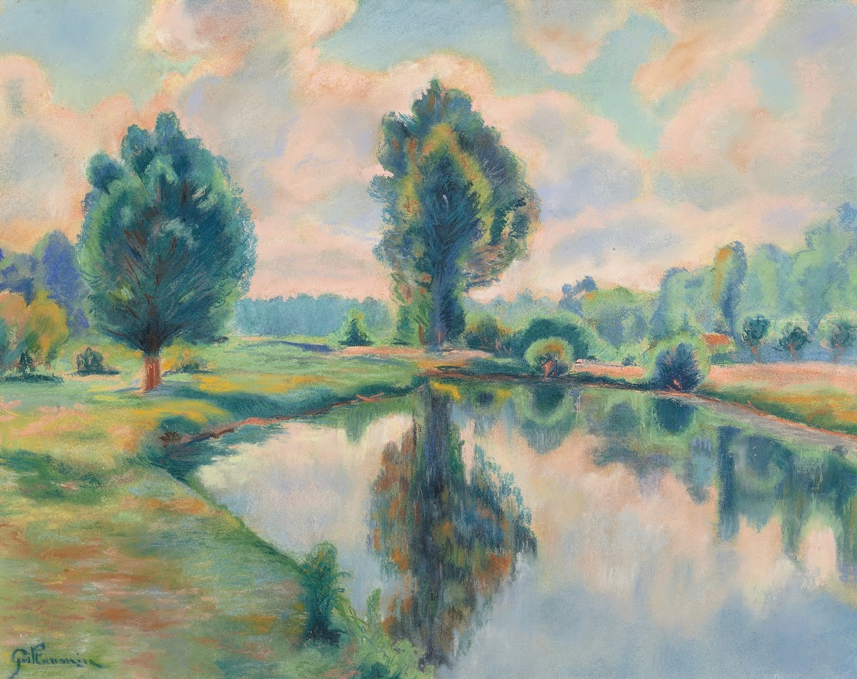 Bord de rivière circa 1900