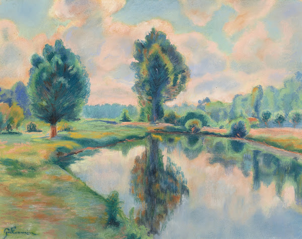 Bord de rivière circa 1900