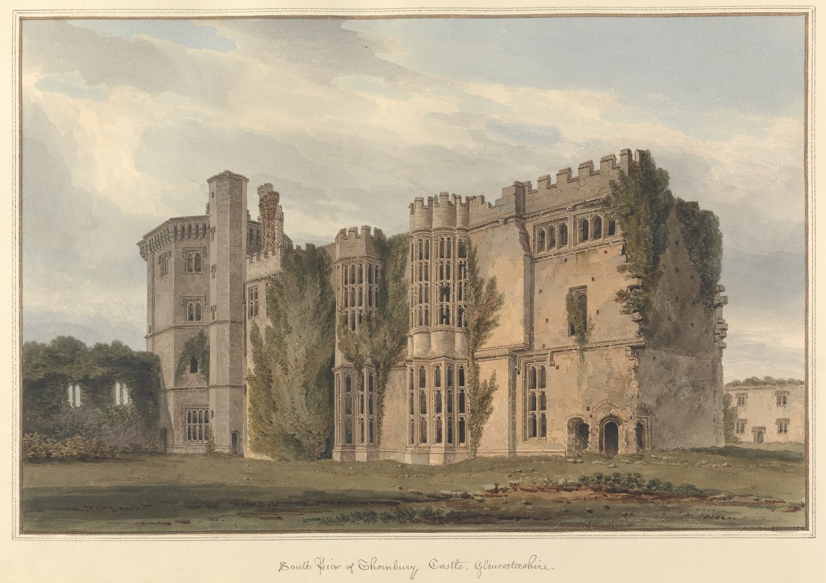 South View of Thornbury Castle Gloucestershire 1822