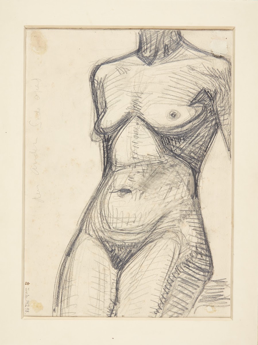 Torso af kvindelige model