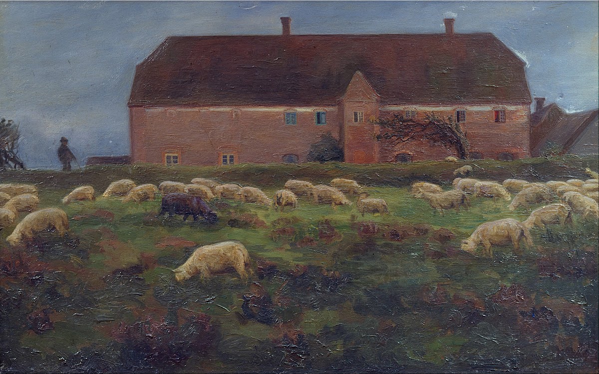 Herregården Kaas i Salling 1895