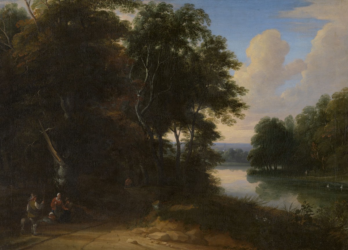 Wooded Landscape with River 1665   1670