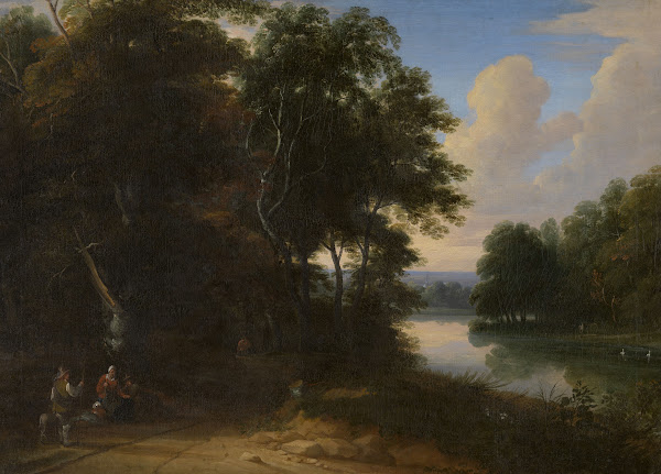 Wooded Landscape with River 1665   1670