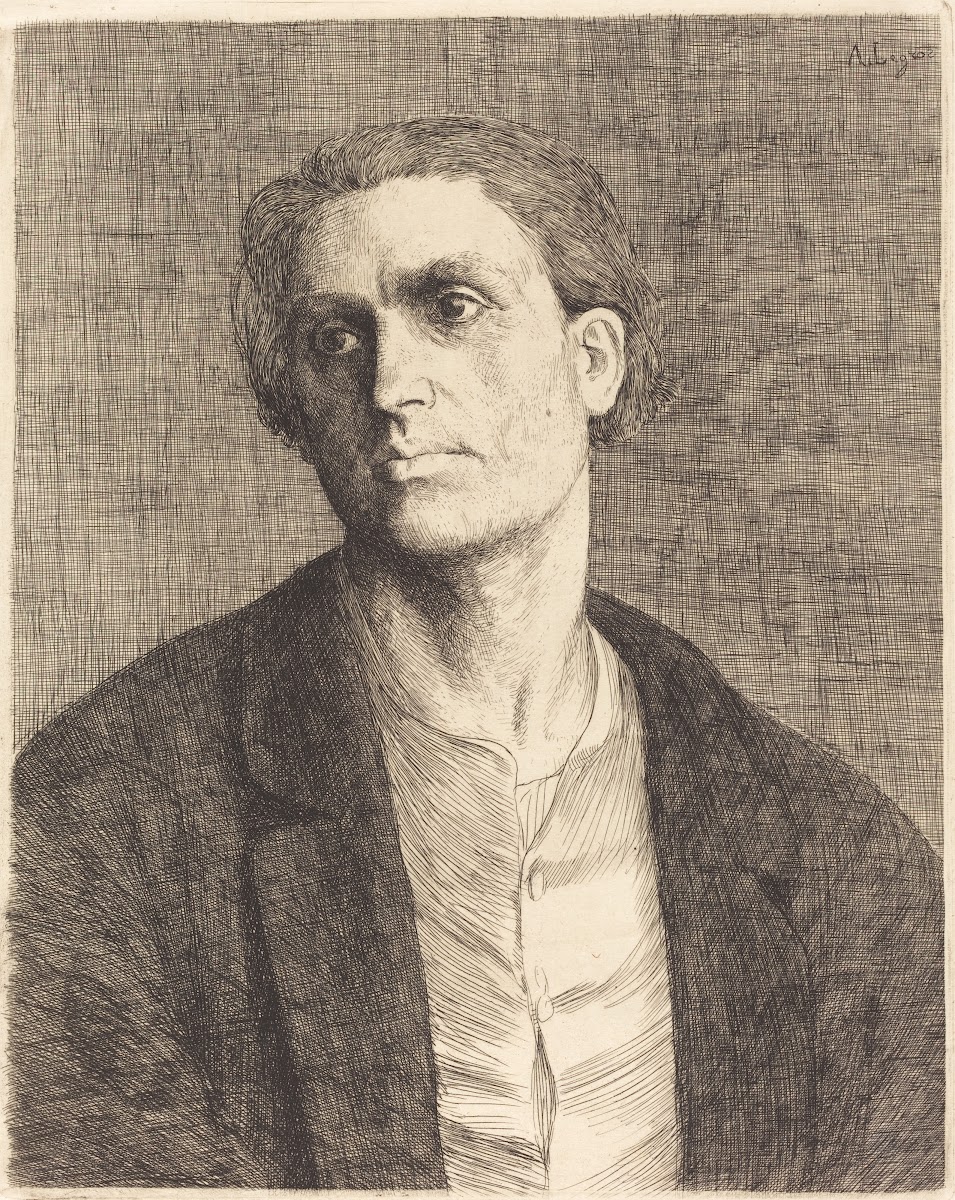 Study of a Mans Head Etude de tete dhomme