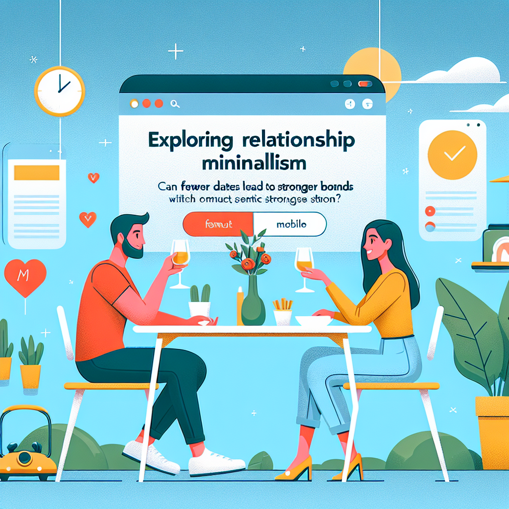 Exploring Relationship Minimalism: Can Fewer Dates Lead to Stronger Bonds?