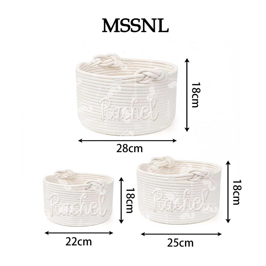 Cotton Rope Handheld Storage Basket