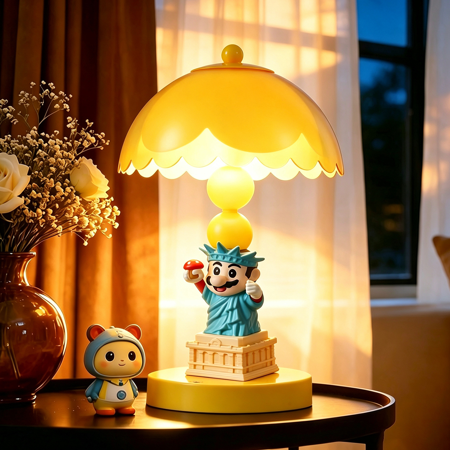 Super Mario Table Lamp, Cartoon Design