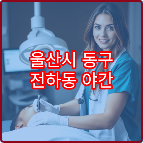 울산시 동구 전하동 야간 이비인후과 진료 가능한 병원 귀코목 진료 안내