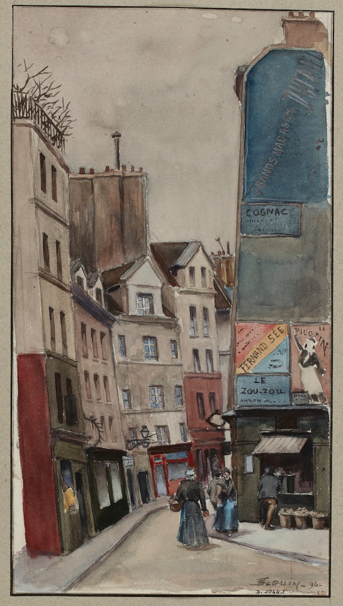 Rue Beaubourg prise de la rue Rambuteau 1896