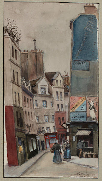 Rue Beaubourg prise de la rue Rambuteau 1896
