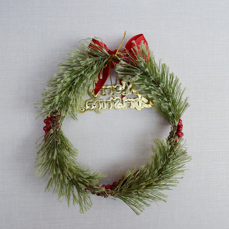 Mini-Weihnachtskranz 15 cm mit Dekoration