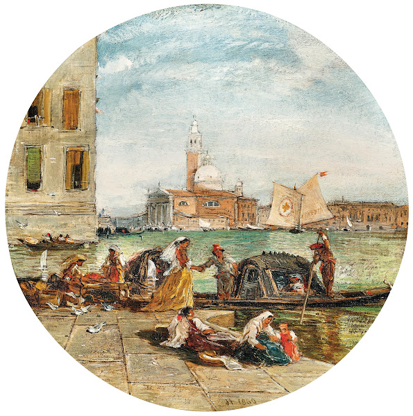 Venice a view of San Giorgio Maggiore 1860