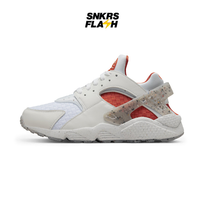 NIKE AIR HUARACHE CRATER WHITE GREY ORANGE - DR0449100
