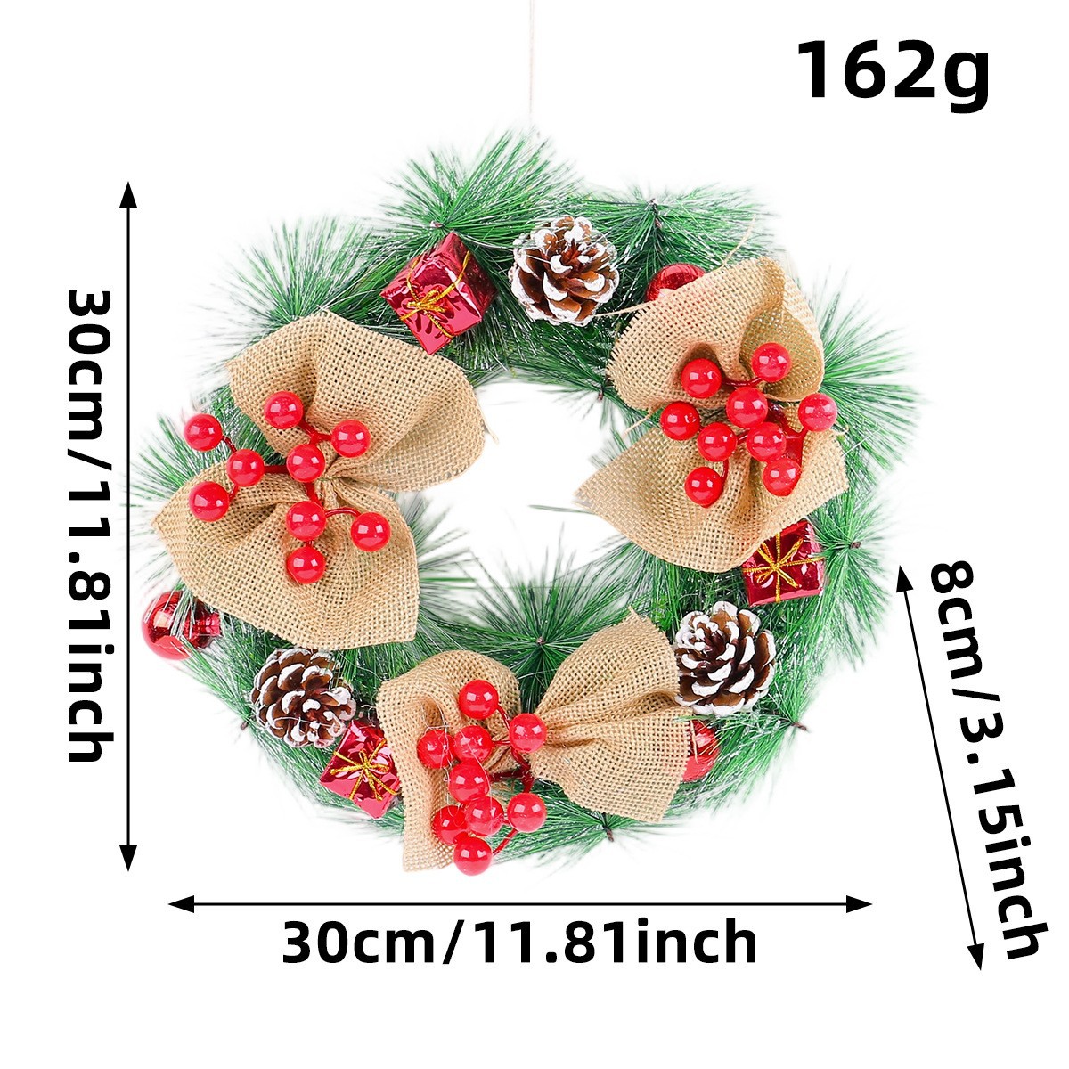 Decorative Wooden Christmas Wreath