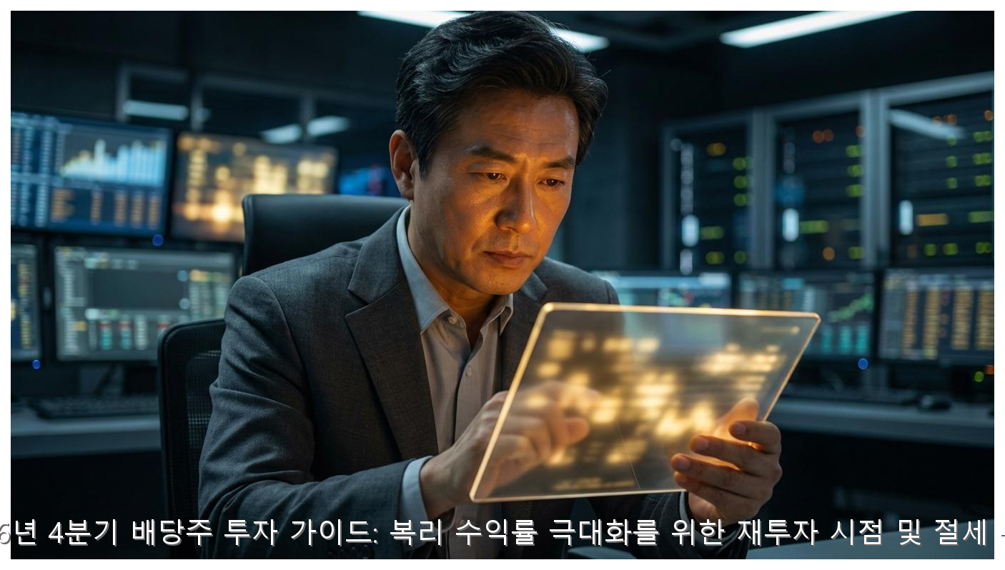 배당주 복리 재투자 및 ISA 절세 전략 핵심 안내 및 분석 인포그래픽 (6)