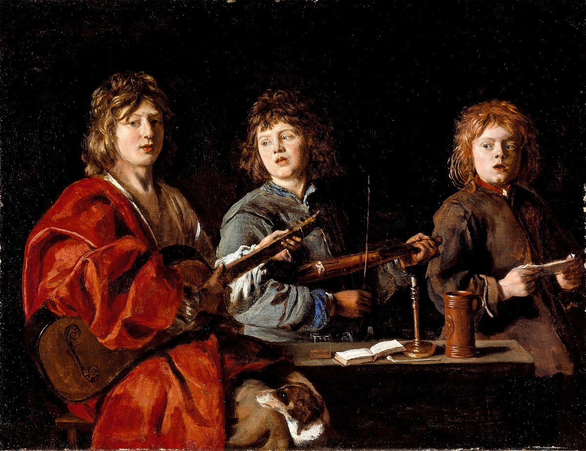 Three Young Musicians circa 1630