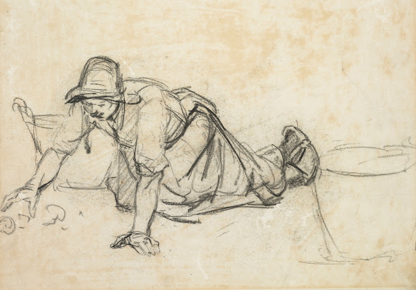 Woman scrubbing