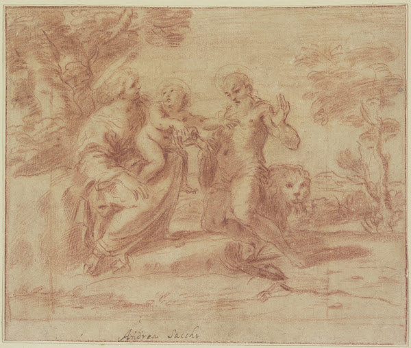 Der Heilige Hieronymus erblickt die Madonna mit dem Jesuskind