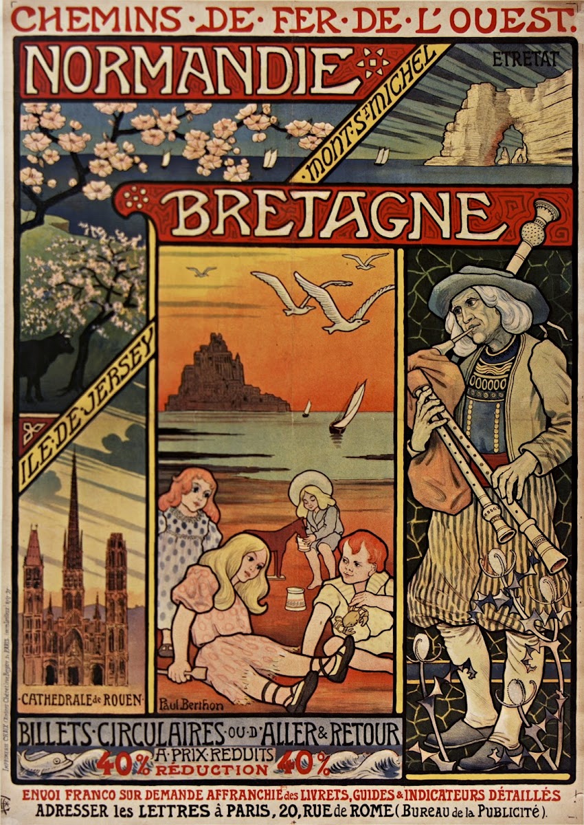 Chemins de fer de louestNormandie Bretagne 1900